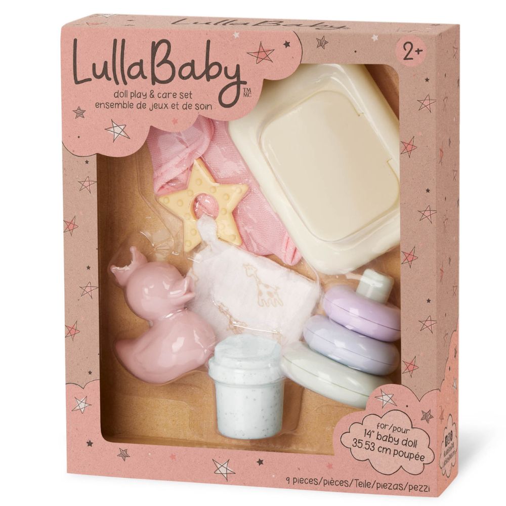 Set zum Wickeln einer Babypuppe mit zusätzlichem Zubehör