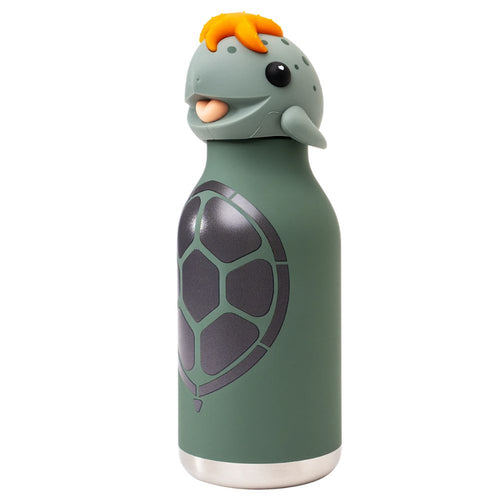 Thermosflasche mit Strohhalm „Bestie“ – Schildkröte, 460 ml