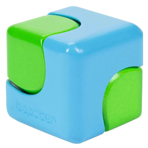 Geschicklichkeitsspielzeug - Fidget Cube Spinner - Neonblau/Neongrün