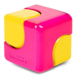 Geschicklichkeitsspielzeug - Fidget Cube Spinner - Neonrosa/Neongelb