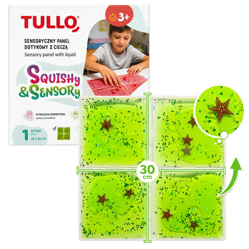 Sensorik-Knetspielzeug - Squishy Sensorik-Panel mit Flüssigkeit - Grün
