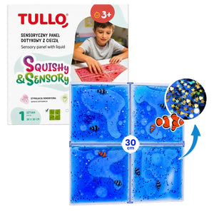 Sensorik-Knetspielzeug - Squishy Sensorik-Panel mit Flüssigkeit - Blau