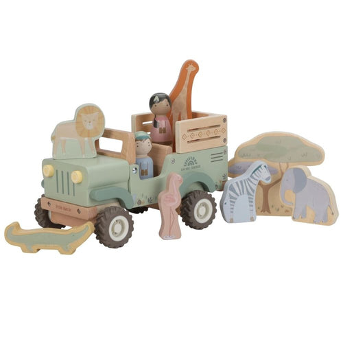 Holzauto mit Tieren - Safari Friends