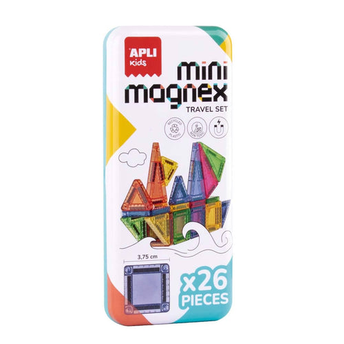 Magnetische Bausteine – Mini Magnex - Travel Set, 26-teilig