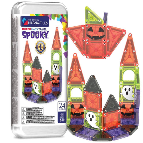Magnetische Bausteine - microMAGS - Spooky Travel, 24-teilig