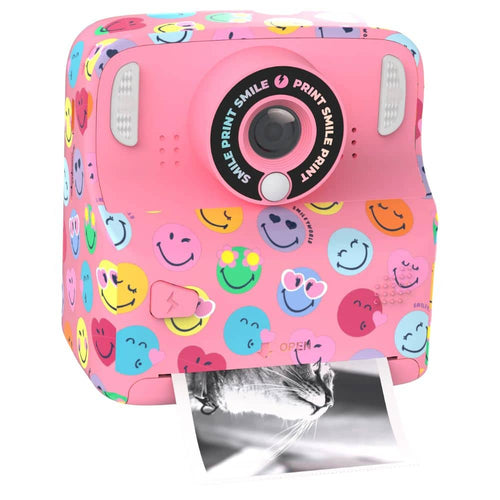 Kinderkamera mit Sofortdruck MOB PixiPrint Smiley World in Rosa