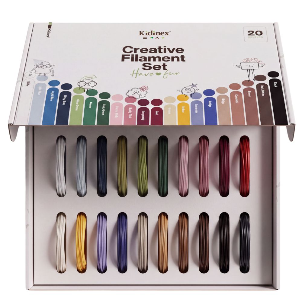 Zusätzliches Filament - 20 Farben für den 3D-Stift KidPen
