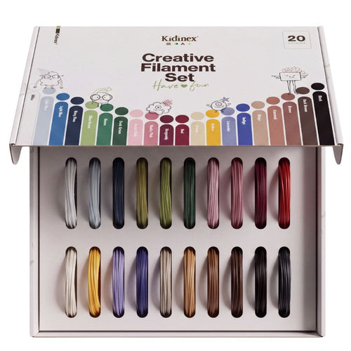 Zusätzliches Filament - 20 Farben für den 3D-Stift KidPen