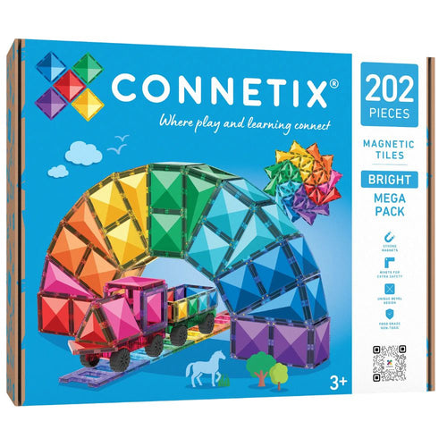 Magnetische Bausteine - Bright Mega Pack (202 Teile)