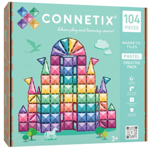 Magnetische Bausteine - Pastel Creative Pack (104 Teile)