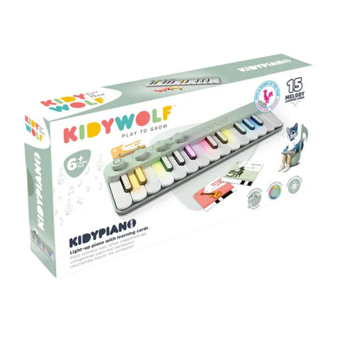 Kidywolf Kidypiano Lern-Keyboard mit Leuchttasten Grün