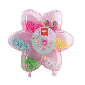 Perlenset zum Basteln von Armbändern und Ketten – Blume (500 Teile)