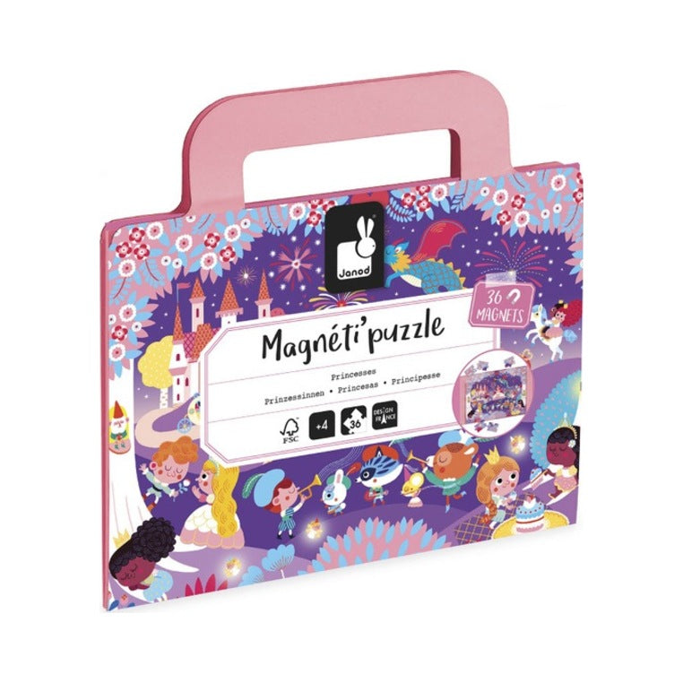 Janod Magnetpuzzle Magneti'Puzzles Prinzessinnen