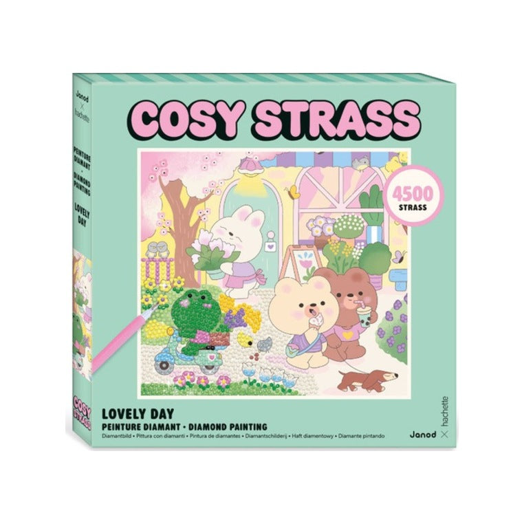 Diamond-Painting-Set - Cosy Strass Süßer Tag (ab 14 Jahren)