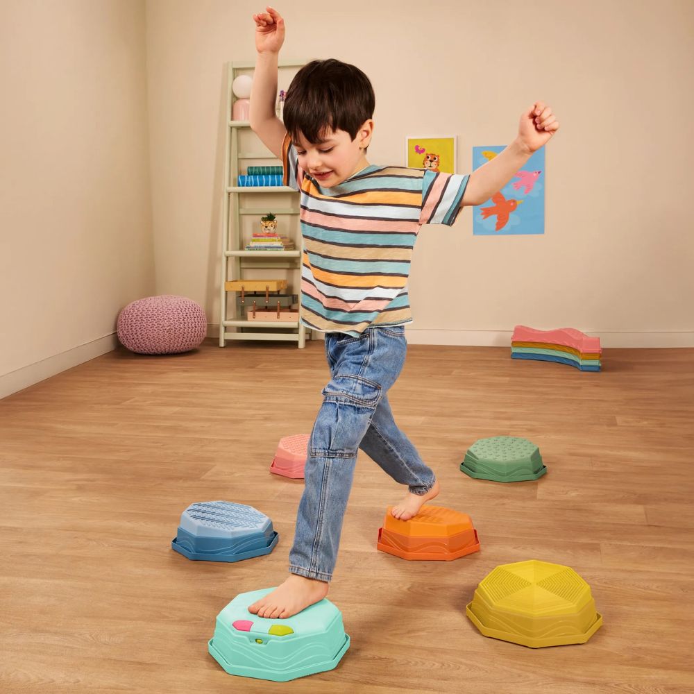 Musikalischer Sensorikpfad - Balance & Groove Set, Soft Colors (14-teilig)