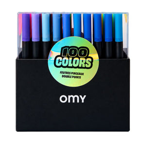 Markers Box von OMY mit 100 Doppelspitz-Markern