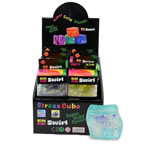 Robetoy sensorisches Knautschspielzeug Glitzerwürfel - Produktbild