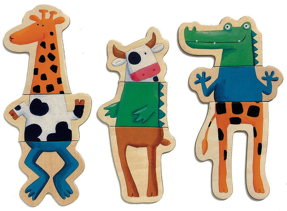 Holz-Magnetpuzzle – Tiere 24 Teile - Tublu.de