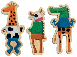 Holz-Magnetpuzzle – Tiere 24 Teile - Tublu.de