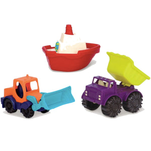 Set mit drei Mini-Fahrzeugen – Loaders & Floaters - Tublu.de