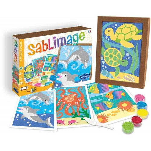 Sablimage Sandmalerei-Set – Delfine und Fische