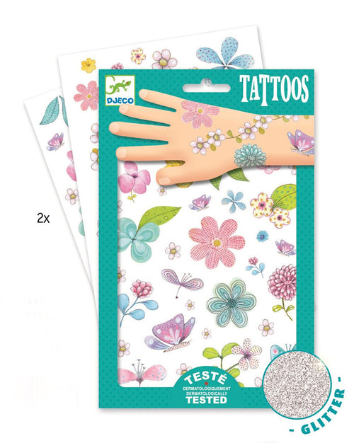 Glitzertattoos – Blumen - Tublu.de