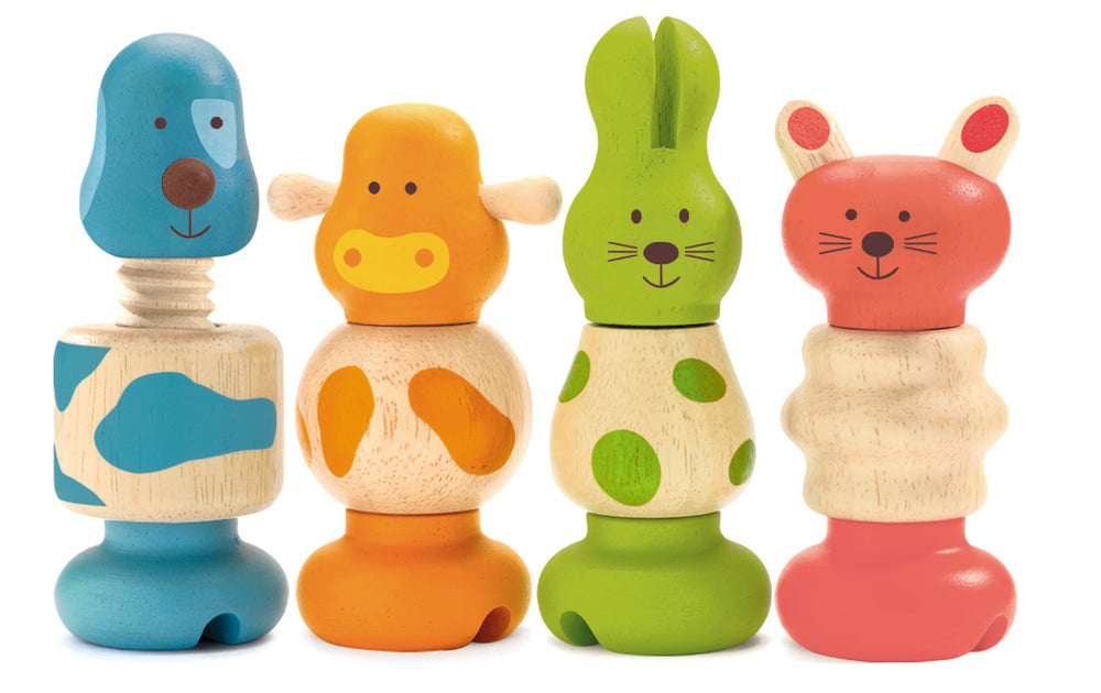 Holzspielzeug Schrauben  - Tiere - Tublu.de