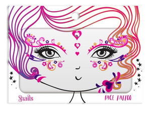 Kindergesichtstattoo - Queen Of Hearts