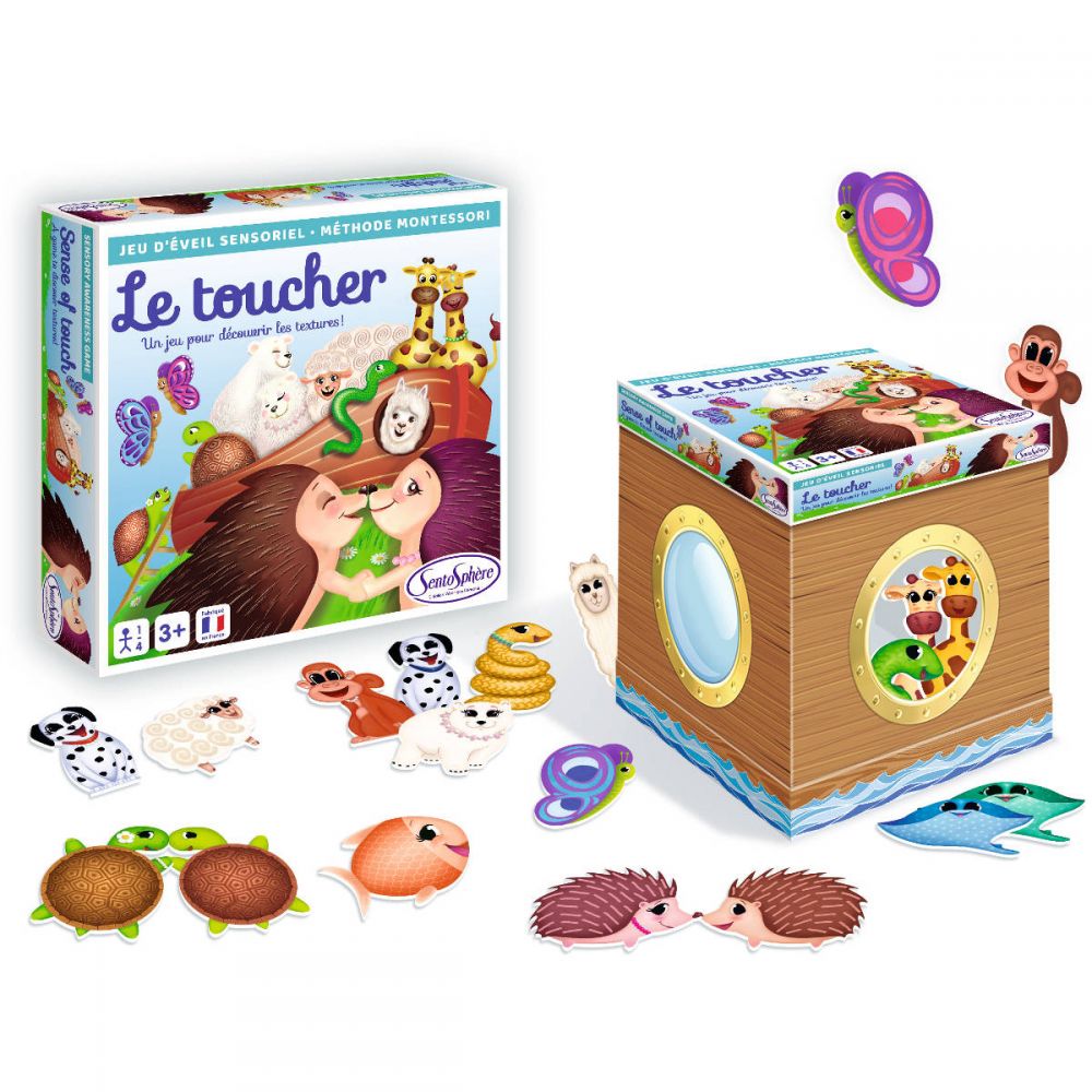 Sinnesspiel nach der Montessori-Methode – Tastsinn