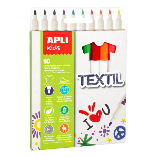 Textilstifte – 10 Farben - Tublu.de