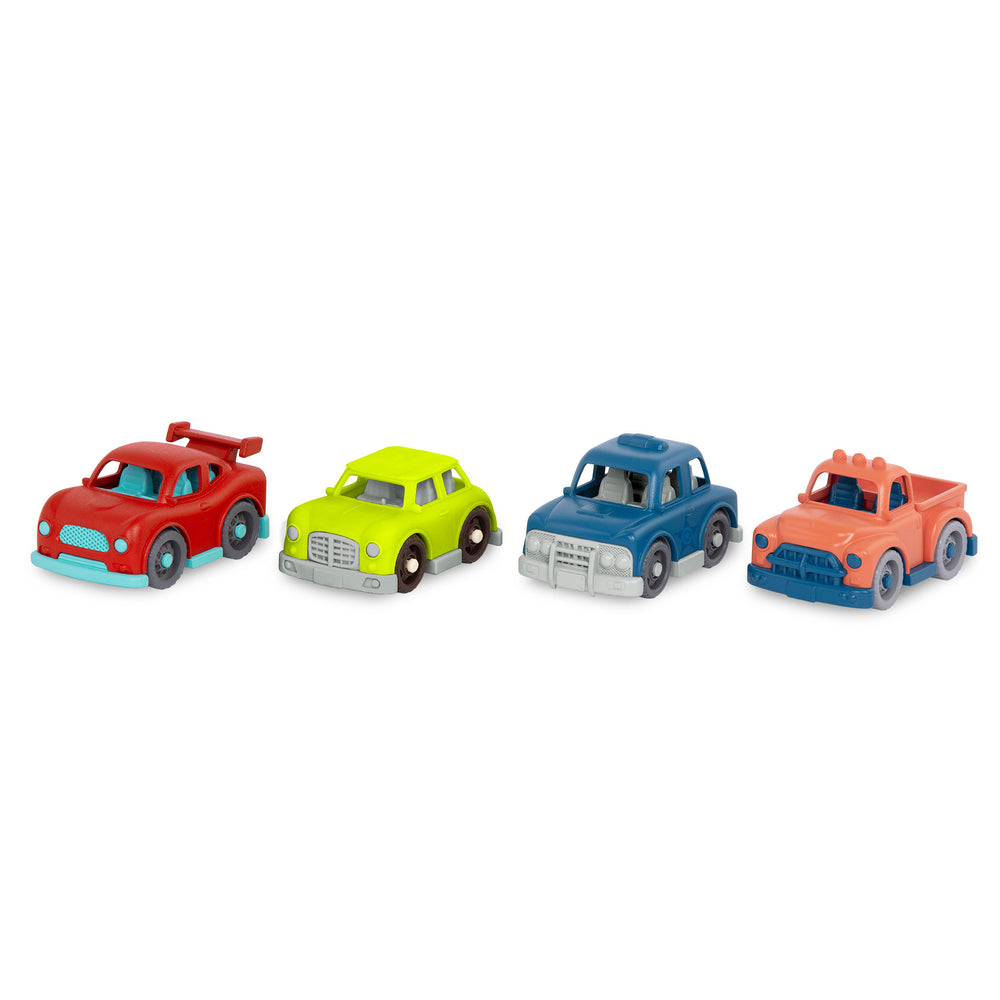 Set mit 4 kleinen Wonder Wheels-Autos mit Pick-up