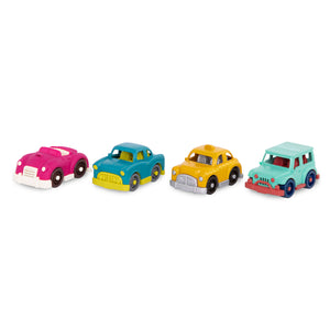 Set mit 4 kleinen Wonder Wheels-Autos – mit Cabrio