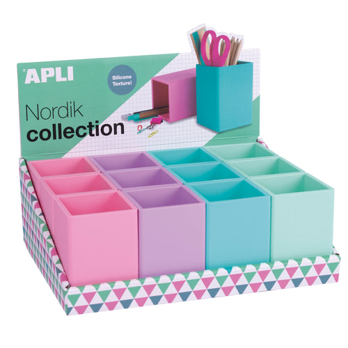 Silikon-Schreibtischset Nordik Collection – Violett - Tublu.de