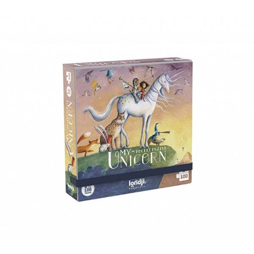 Taschenpuzzle für Kinder, 100 Teile – Mein Einhorn - Tublu.de