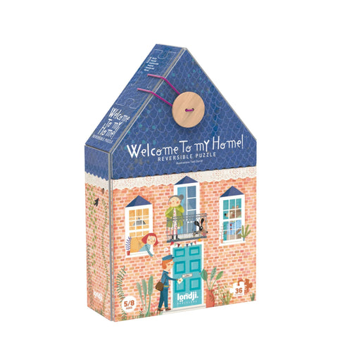 Doppelseitiges Puzzle für Kinder – Willkommen in meinem Zuhause - Tublu.de