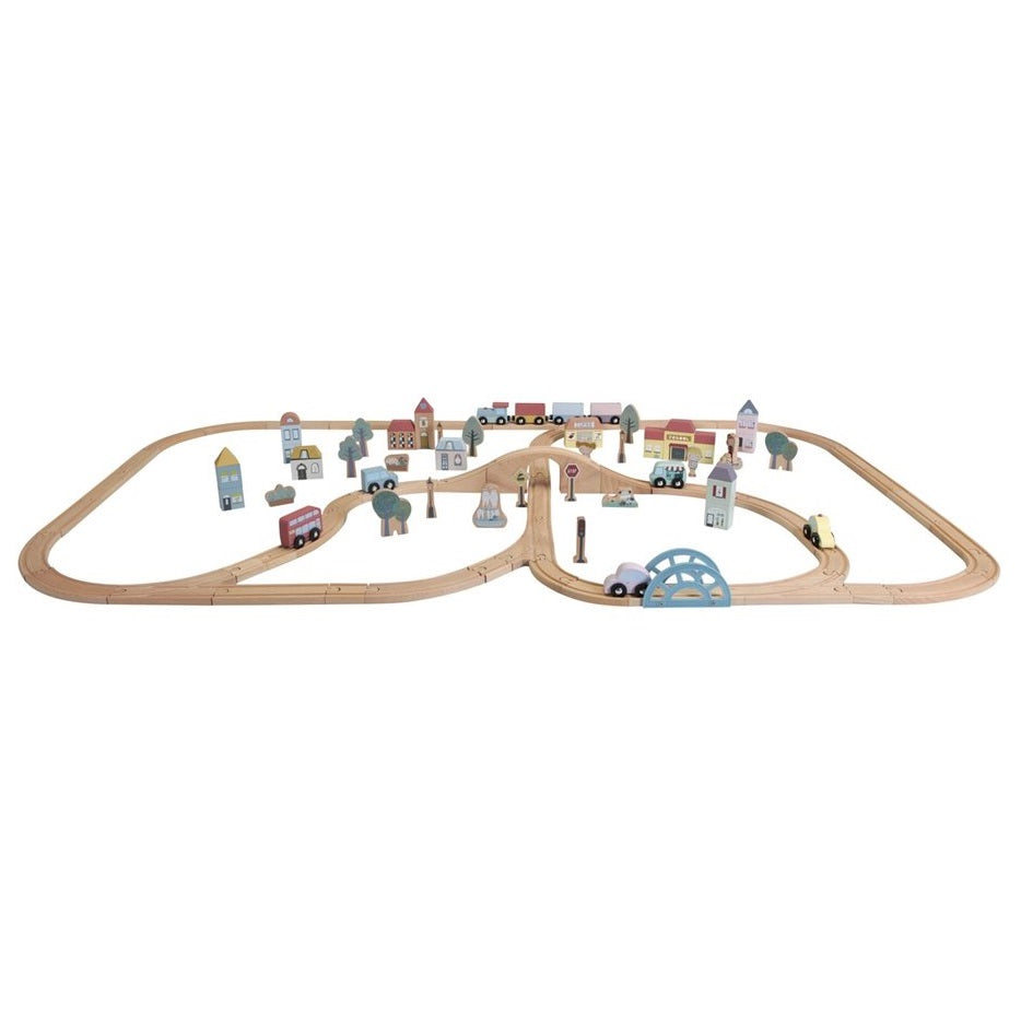 Holzeisenbahn XXL – 107 Teile - Tublu.de