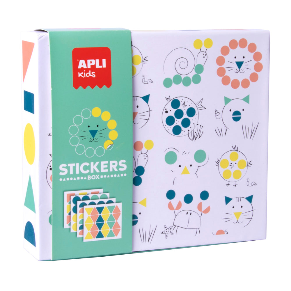 Stickerset mit geometrischen Motiven – Tiere - Tublu.de