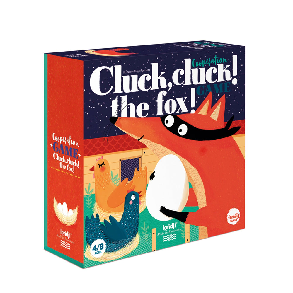 Familienspiel Cluck, cluck! Fox! – Klopf, klopf, hier ist der Fuchs! - Tublu.de