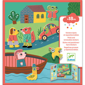 Set mit wiederverwendbaren Aufklebern – Tiere - Tublu.de