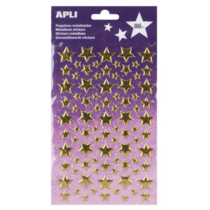 Metallic-Aufkleber – Goldene Sterne - Tublu.de