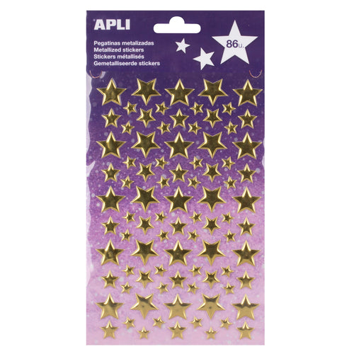 Metallic-Aufkleber – Goldene Sterne - Tublu.de