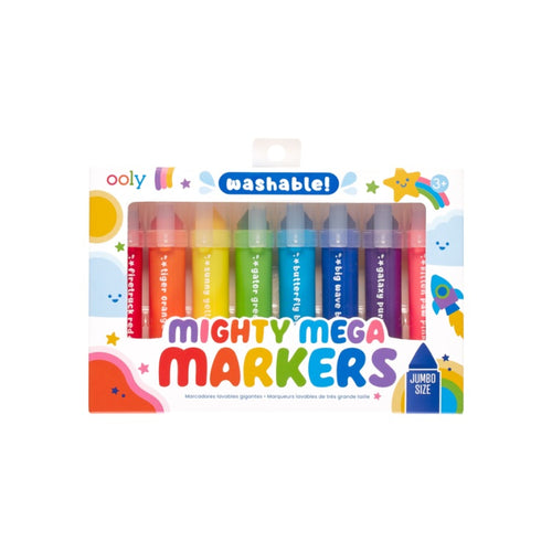 Waschbare Filzstifte mit dreieckiger Spitze – Mighty Mega