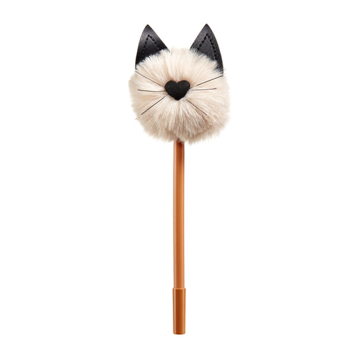 Kugelschreiber mit Pompon – Kitty Brown