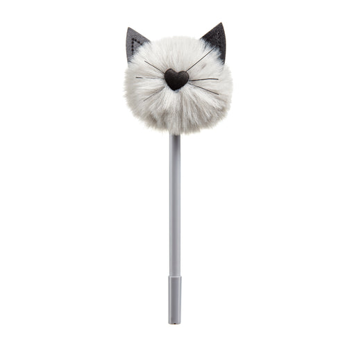 Kugelschreiber mit Pompon – Kitty Grey