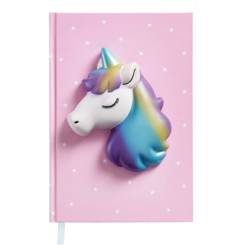 Notizbuch A5 mit weicher Squishy-Figur – Unicorn