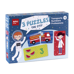 Zweiteiliges Puzzle-Set – Stadt 3+ - Tublu.de