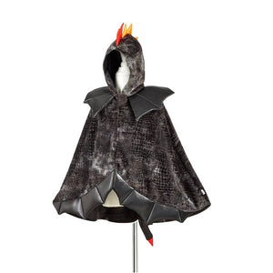 Kostüm - Schwarzer Drachenumhang 4-7 Jahre
