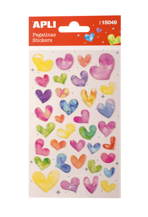 Glitzeraufkleber – Bunte Herzen - Tublu.de