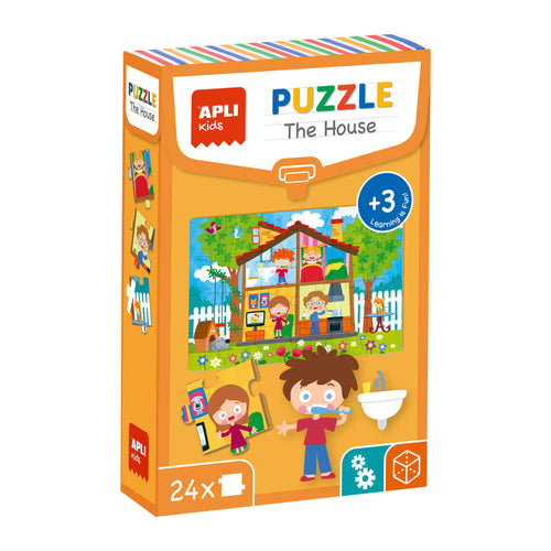 Lernpuzzle mit 24 Teilen – Haus - Tublu.de