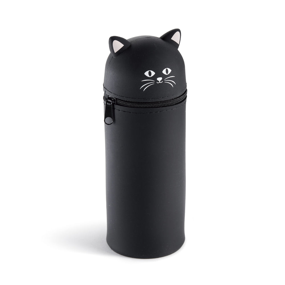 Silikon-Federmäppchen mit Tiermotiv – Katze